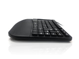 Accuratus KYB-CONTOUR-UBK keyboard Universal USB QWERTY UK English Black