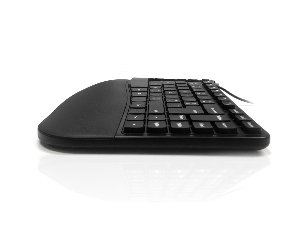 Accuratus KYB-CONTOUR-UBK keyboard Universal USB QWERTY UK English Black