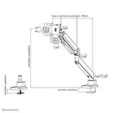 Neomounts desk monitor arm for curved screens