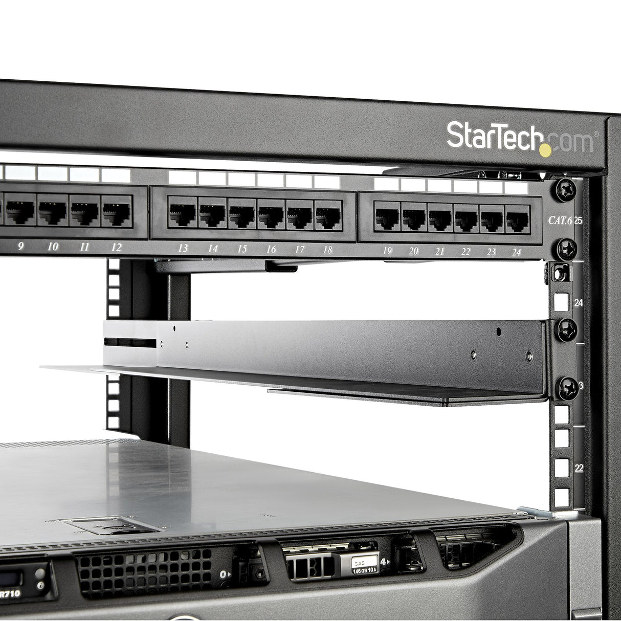 StarTech.com 1U 19 inch Server Rack Rails - 24-36 inch Adjustable Depth - Universal 4 Post Rack Mount Rails - Network Equipment/Server/UPS Mounting Rail Kit HPE ProLiant Dell PowerEdge