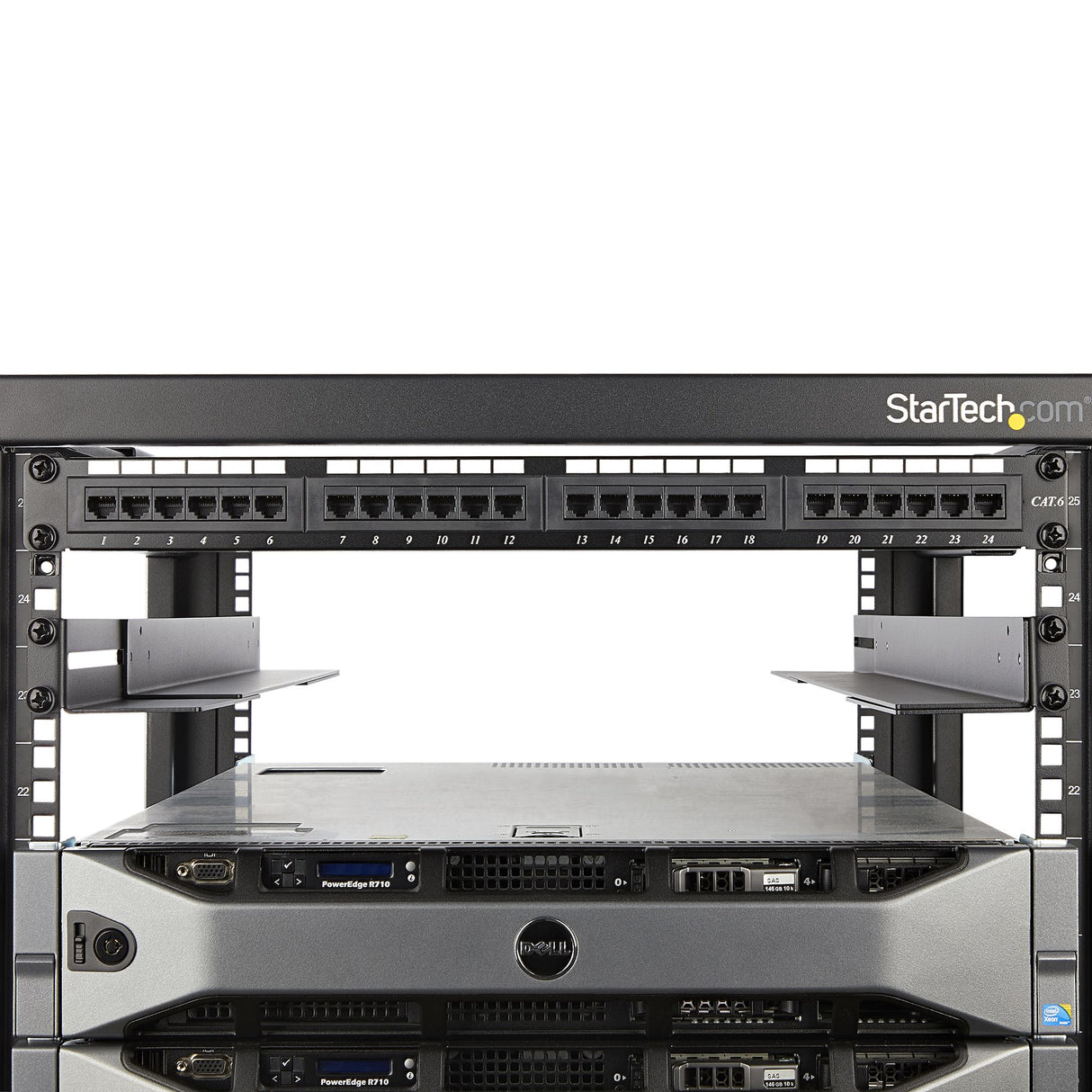 StarTech.com 1U 19 inch Server Rack Rails - 24-36 inch Adjustable Depth - Universal 4 Post Rack Mount Rails - Network Equipment/Server/UPS Mounting Rail Kit HPE ProLiant Dell PowerEdge