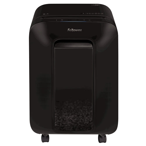 Fellowes LX Series LX201 paper shredder Micro-cut shredding 23 cm Black