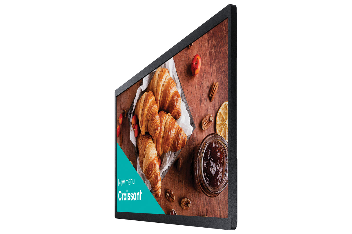 Samsung QB24C Digital signage flat panel 61 cm (24") LED Wi-Fi 250 cd/m² Full HD Black Built-in processor Tizen 16/7