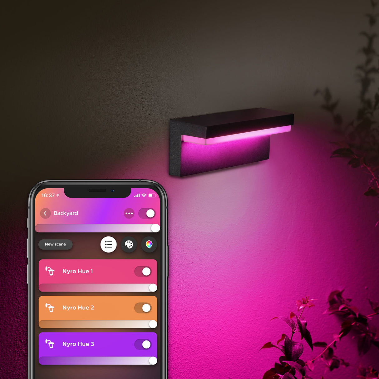 Philips Hue White and colour ambience Nyro Outdoor wall light