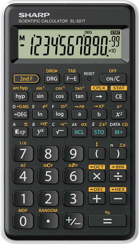 Sharp EL-501T calculator Pocket Scientific Black, White