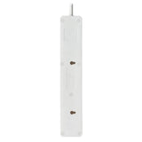 Tripp Lite PS4B18 4-Outlet Power Strip - British BS1363A Outlets, 220-250V AC, 13A, 1.8 m Cord, BS1363A Plug, White