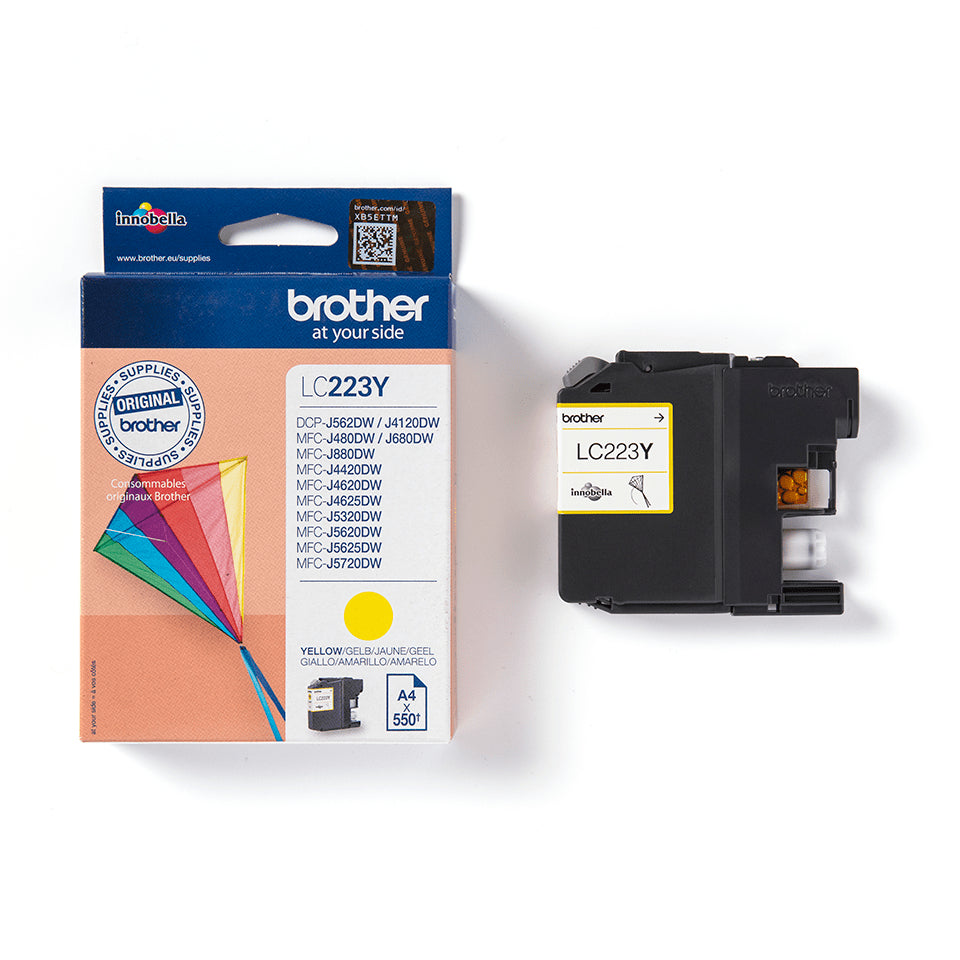 Brother LC-223Y Ink cartridge yellow, 550 pages ISO/IEC 24711 5.9ml for Brother DCP-J 562/MFC-J 4420/MFC-J 5320