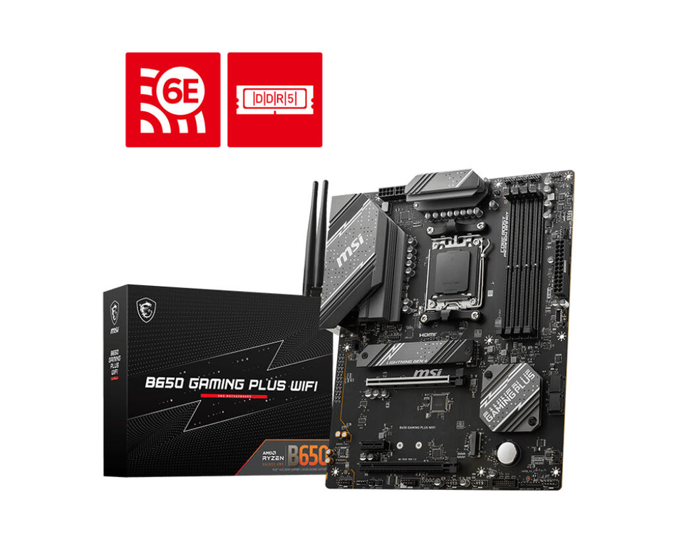 MSI B650 GAMING PLUS WIFI motherboard AMD B650 Socket AM5 ATX