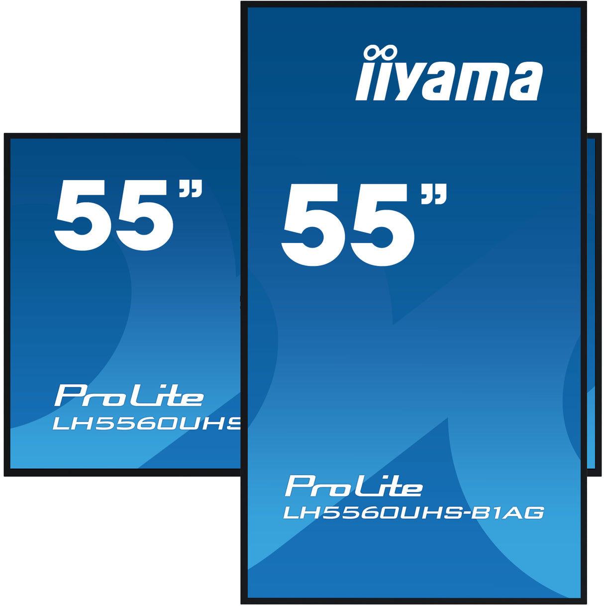 iiyama LH5560UHS-B1AG Signage Display Digital A-board 139.7 cm (55") LED Wi-Fi 500 cd/m² 4K Ultra HD Black Built-in processor Android 11 24/7