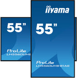 iiyama LH5560UHS-B1AG Signage Display Digital A-board 139.7 cm (55") LED Wi-Fi 500 cd/m² 4K Ultra HD Black Built-in processor Android 11 24/7