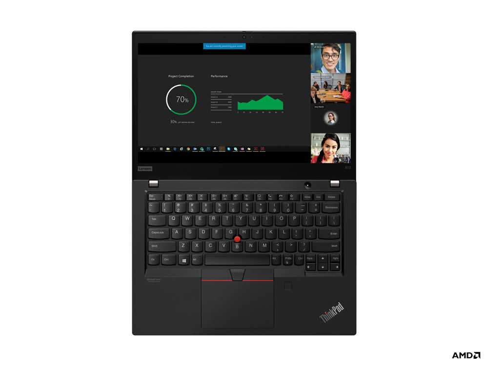 Lenovo ThinkPad X13 Laptop 33.8 cm (13.3") HD AMD Ryzen™ 5 PRO 4650U 8 GB DDR4-SDRAM 256 GB SSD Wi-Fi 6 (802.11ax) Windows 11 Pro Black