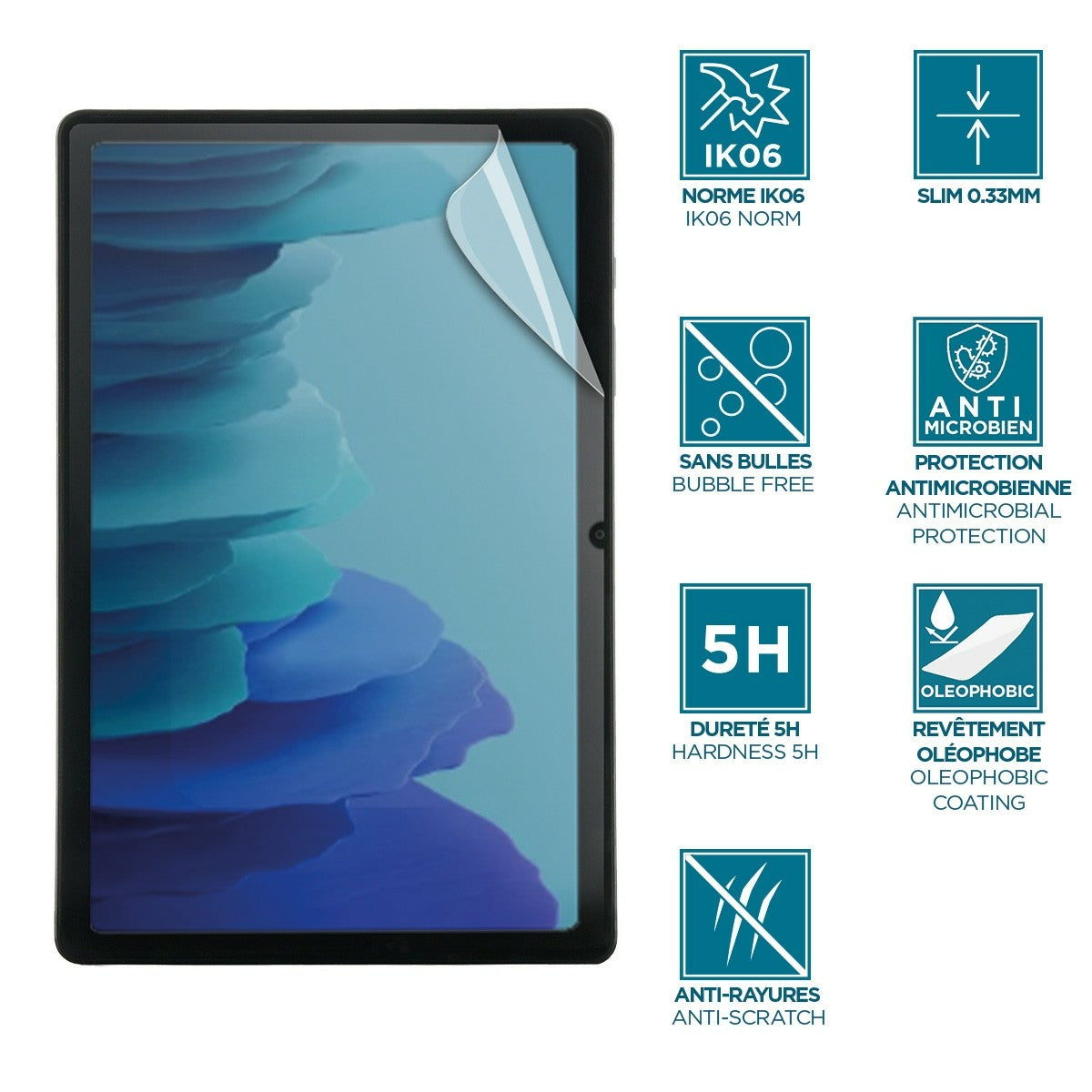 Mobilis 036314 tablet screen protector Clear screen protector Samsung 1 pc(s)