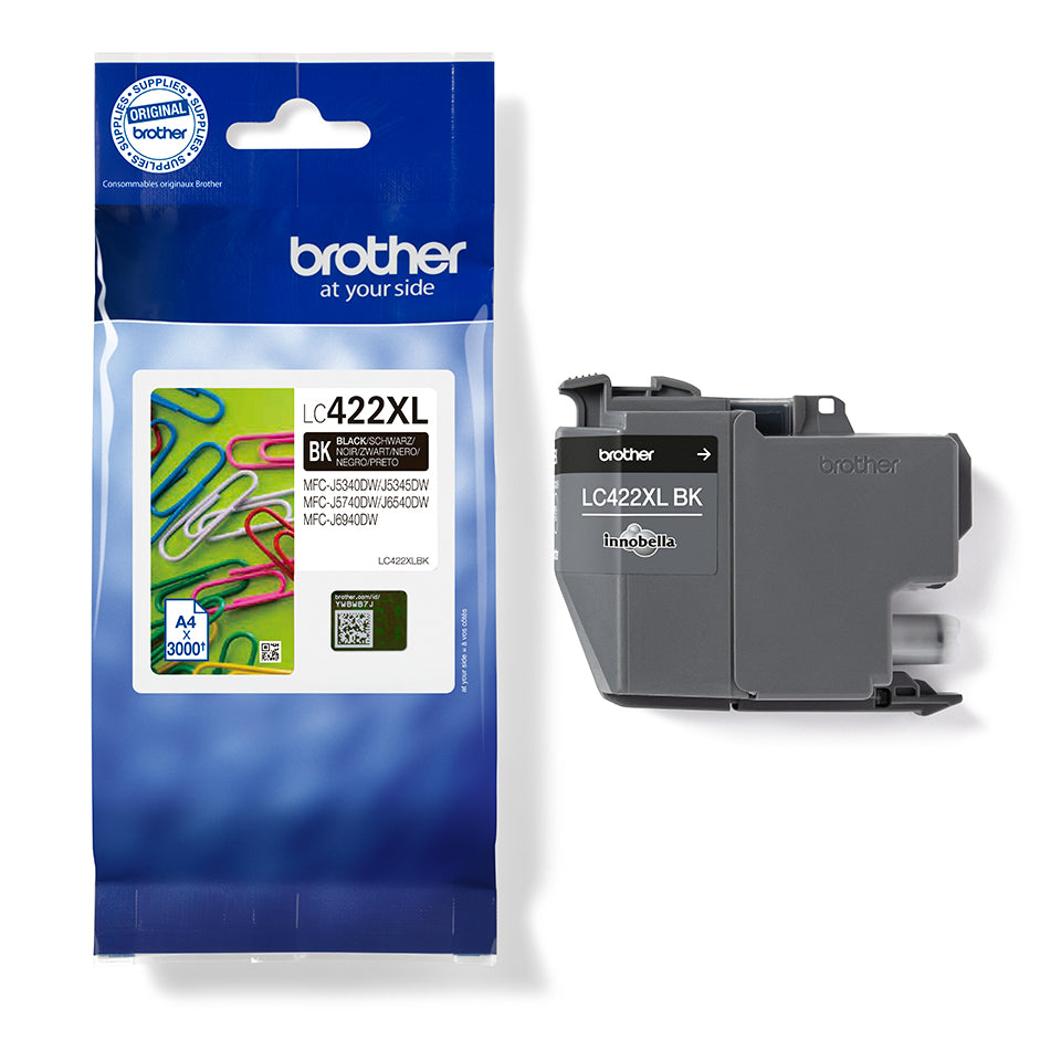 Brother LC-422XLBK Ink cartridge black high-capacity, 3K pages for Brother MFC-J 5340