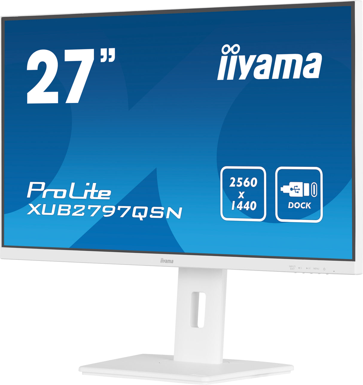 iiyama ProLite XUB2797QSN-W1 computer monitor 68.6 cm (27") 2560 x 1440 pixels Wide Quad HD LED White