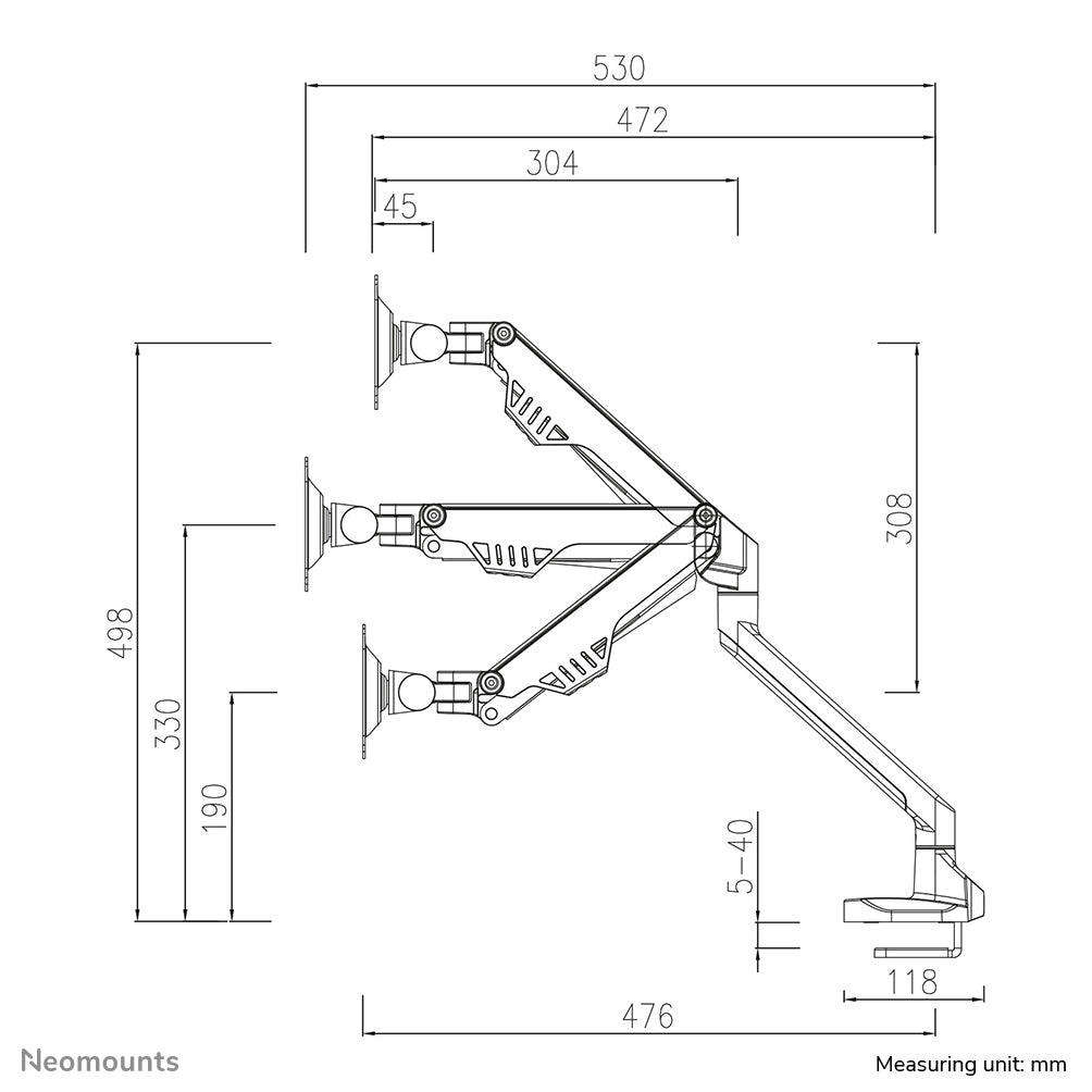 Neomounts desk monitor arm