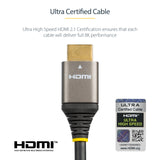 StarTech.com 10ft (3m) HDMI 2.1 Cable 8K - Certified Ultra High Speed HDMI Cable 48Gbps - 8K 60Hz/4K 120Hz HDR10+ eARC - Ultra HD 8K HDMI Cable - Monitor/TV/Display - Flexible TPE Jacket