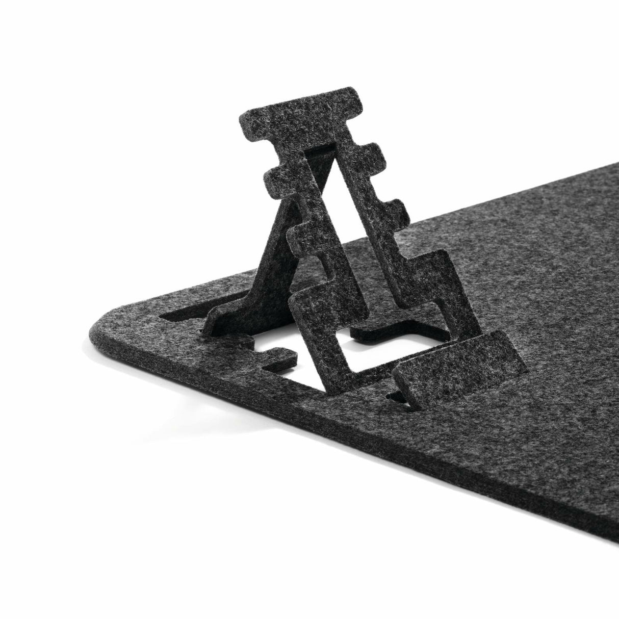 Durable 708158 desk pad PET felt Charcoal