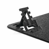 Durable 708158 desk pad PET felt Charcoal