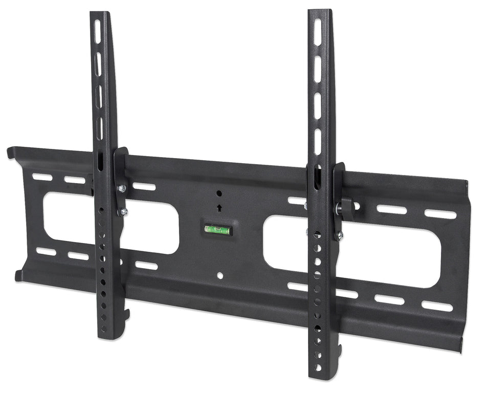 Manhattan Wall Mount for TV & Monitors (Tiltable), For screens 37" to 65", VESA compatability: all between 200x200mm and 600x400mm - check the dimensions of the four mounting holes on back of screen to ensure it fits, Max 75kg, Black, Bracket