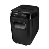 Fellowes Paper Shredder 200 Sheet Auto Feed Micro Cut Shredder AutoMax 200M Shredder with 32 Litre Bin Superior Security P5