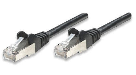 Intellinet Network Patch Cable, Cat5e, 10m, Black, CCA, SF/UTP, PVC, RJ45, Gold Plated Contacts, Snagless, Booted, Lifetime Warranty