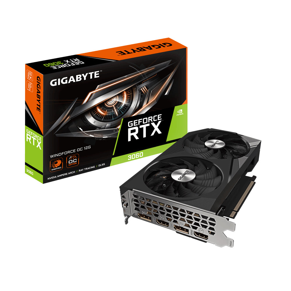 GIGABYTE GeForce RTX 3060 WINDFORCE OC 12G (rev. 2.0) NVIDIA 12 GB GDDR6