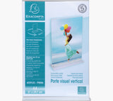 Exacompta 84158D sign holder/information stand A4 Polymethyl methacrylate (PMMA) Transparent