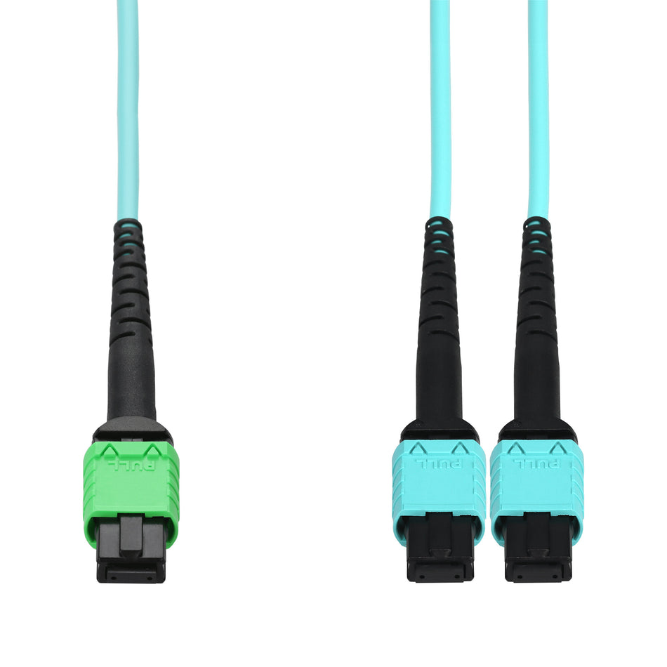 AddOn Networks ADD-AMPO-2MPO5M5OM4LZ InfiniBand/fibre optic cable 5 m MPO 2x MPO OFNG Aqua colour, Green