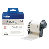 Brother DK-22212 DirectLabel Etikettes white Film 62mm x 15,24m for Brother P-Touch QL/700/800/QL 12-102mm/QL 12-103.6mm