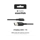 mophie essentials charging cables | 1M Black