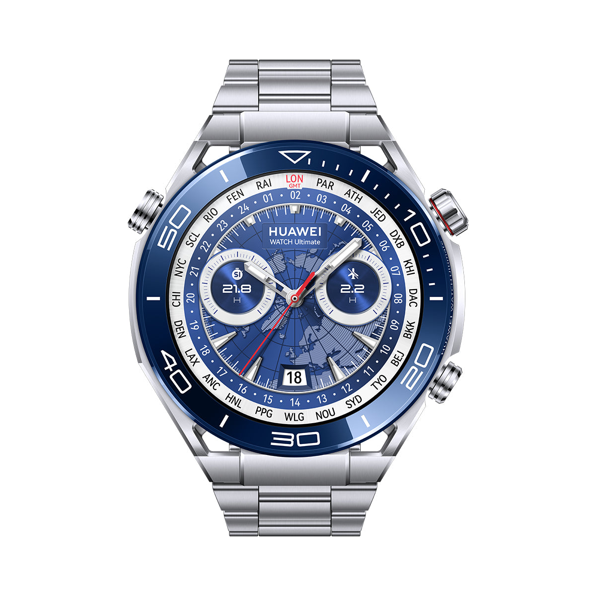 Huawei WATCH Ultimate 3.81 cm (1.5") LTPO 48 mm Hybrid 466 x 466 pixels Stainless steel GPS (satellite)