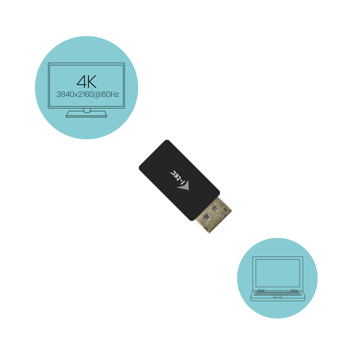 i-tec DisplayPort to HDMI Adapter 4K/60Hz