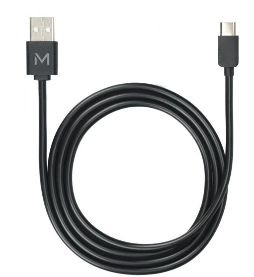 Mobilis 001278 USB cable 1 m USB A USB C/Lightning Black