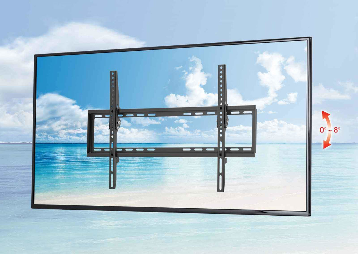 Manhattan TV & Monitor Mount, Wall, Tilt, 1 screen, Screen Sizes: 37-65", Black, VESA 200x200 to 600x400mm, Max 35kg, LFD, Lifetime Warranty