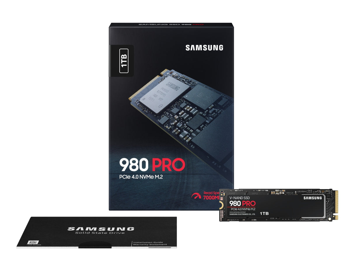 Samsung 980 PRO 1 TB M.2 PCI Express 4.0 NVMe V-NAND MLC