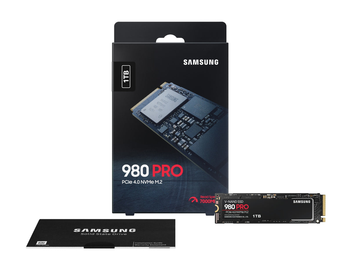 Samsung 980 PRO 1 TB M.2 PCI Express 4.0 NVMe V-NAND MLC