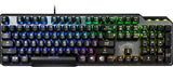 MSI VIGOR GK50 ELITE Mechanical Gaming Keyboard 'UK-Layout, KAILH Box-White Switches, Per Key RGB Light LED Backlit, Tactile, Floating Key Design, Water Resistant, Center'