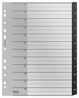 Leitz 12090000 tab index Blank tab index Polypropylene (PP) Black, White