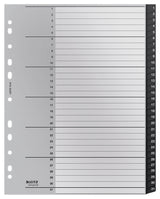 Leitz 12180000 tab index Numeric tab index Polypropylene (PP) Black, White