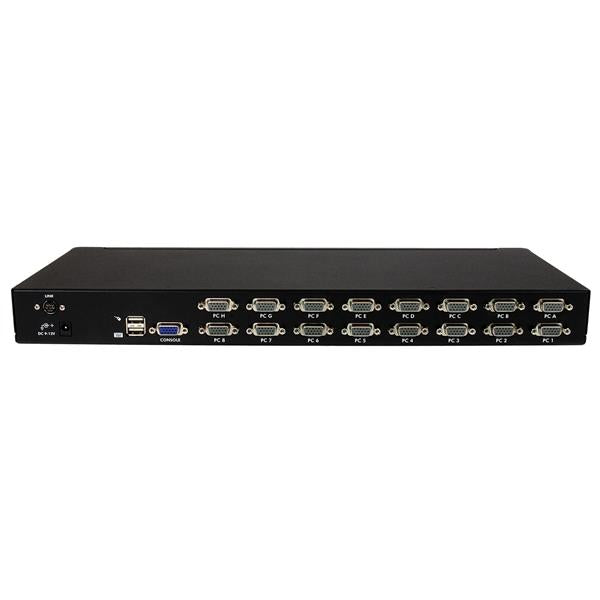 StarTech.com 16 Port 1U Rackmount USB KVM Switch Kit with OSD and Cables