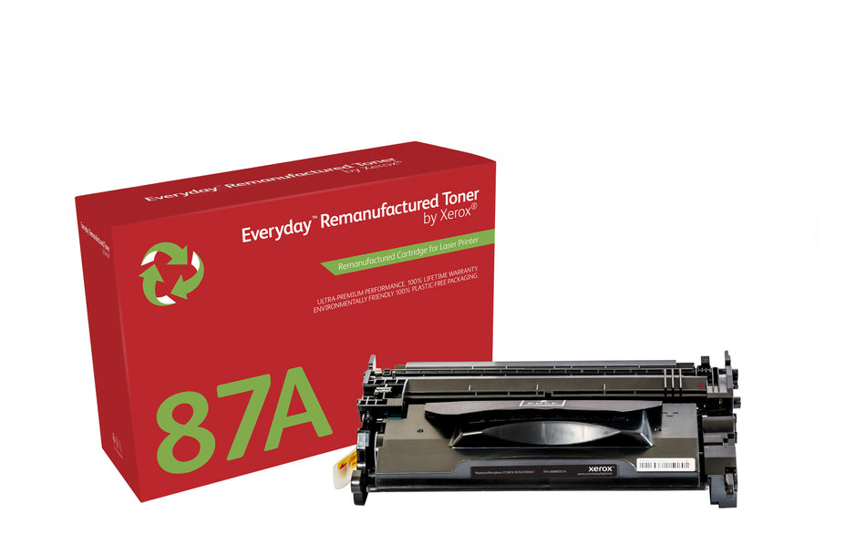 Everyday ™ Mono Remanufactured Toner by Xerox compatible with HP 87A (CF287A), Standard capacity