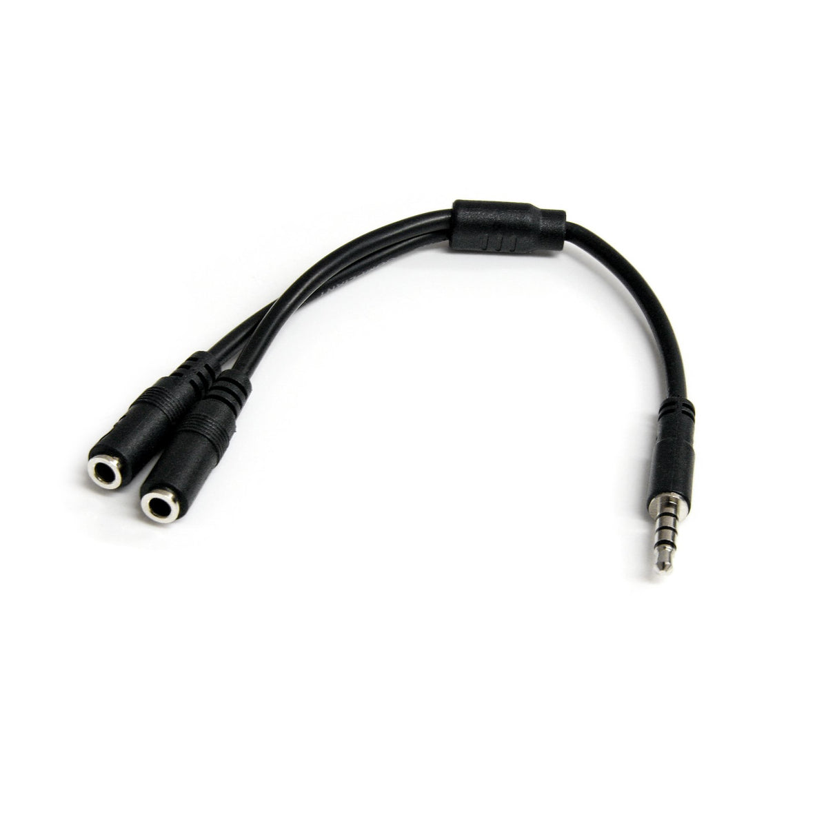 StarTech.com Headset adapter for headsets with separate headphone / microphone plugs - 3.5mm 4 position to 2x 3 position 3.5mm M/F