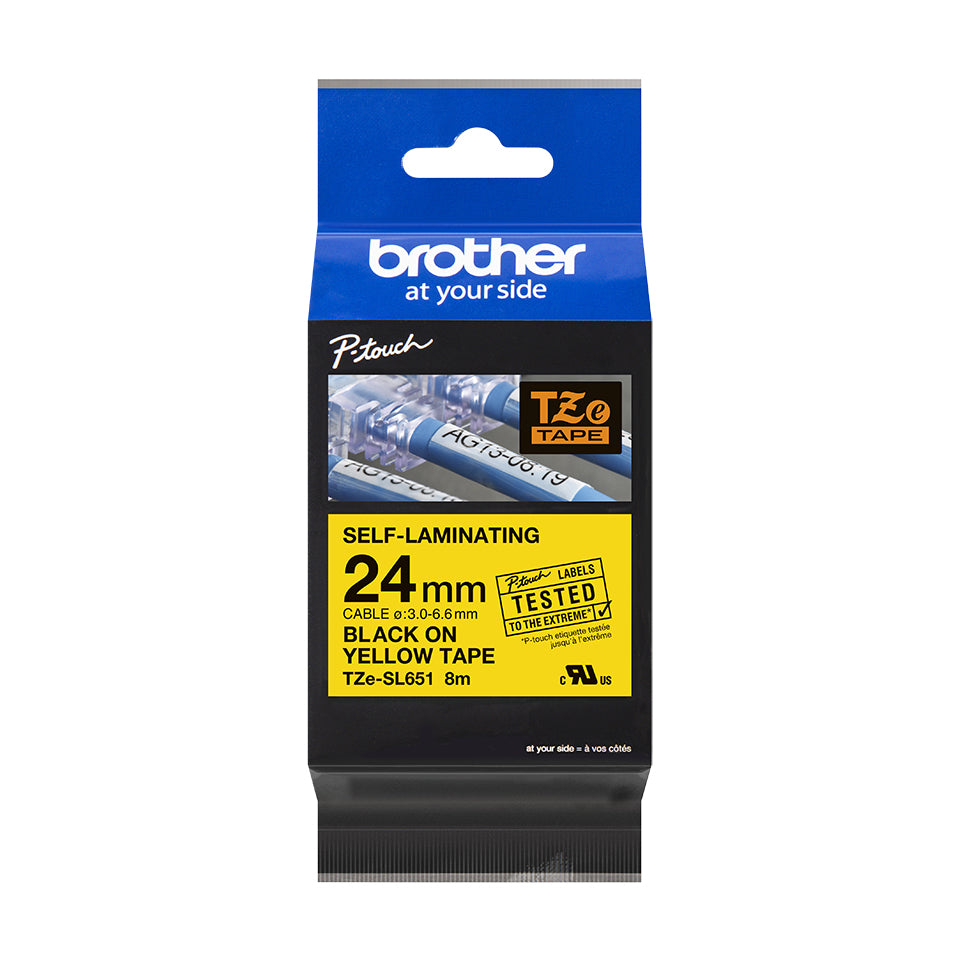 Brother TZE-SL651 label-making tape Black on gold