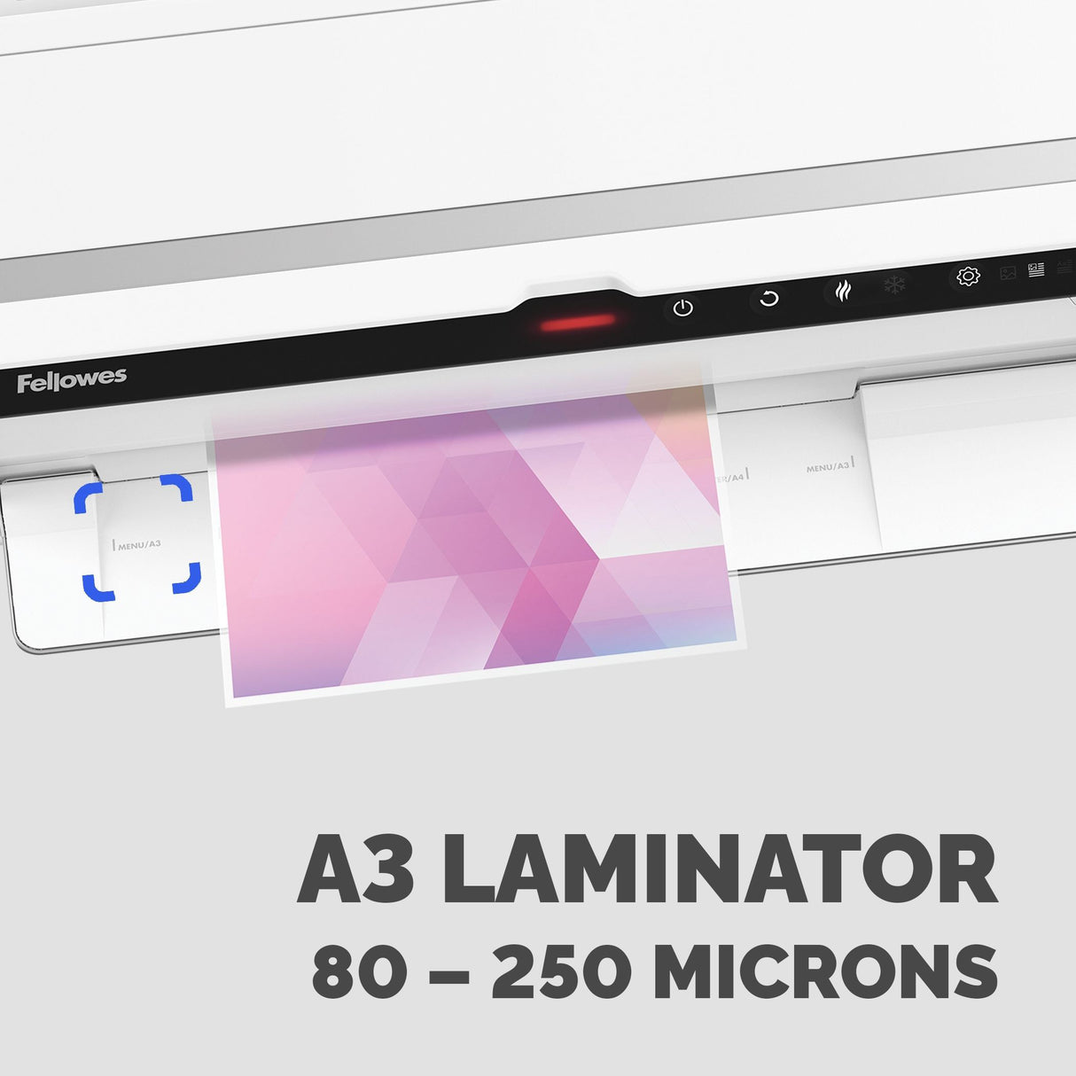 Fellowes A3 Laminator Machine Venus A3 Laminating Machine 80 to 250 Micron 10 A4 Laminating Pouch Starter Pack Included