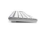 Accuratus 301 Mac keyboard Universal USB QWERTY UK English Silver, White