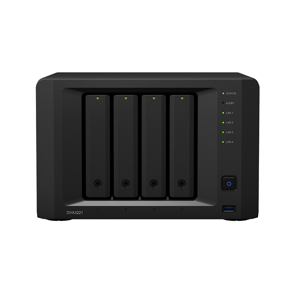 Synology DVA3221 network video recorder Black