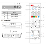 EDIS EJX-1700 webcam 3840 x 2160 pixels USB 2.0 / RJ-45 Black