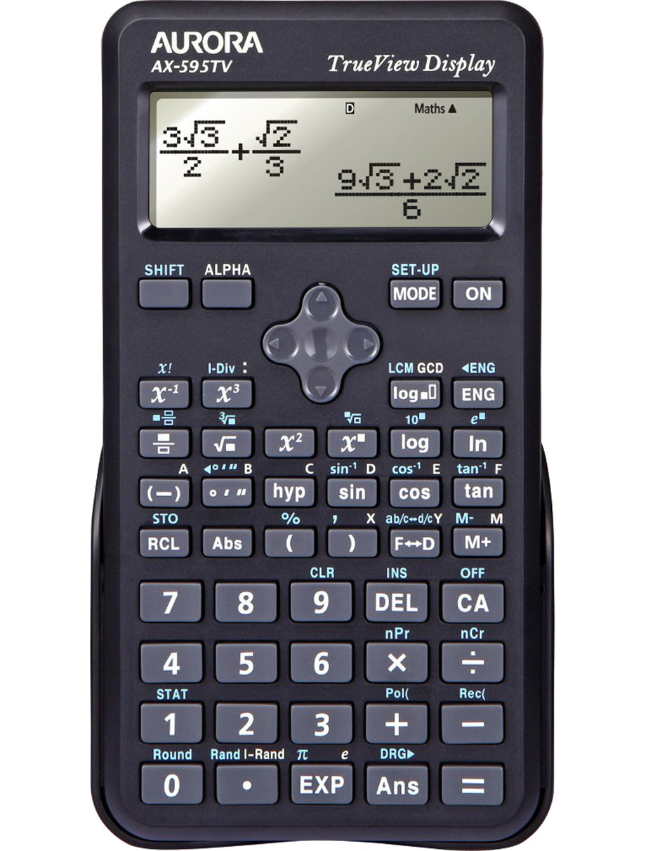 Aurora AX-595TV calculator Pocket Scientific Black