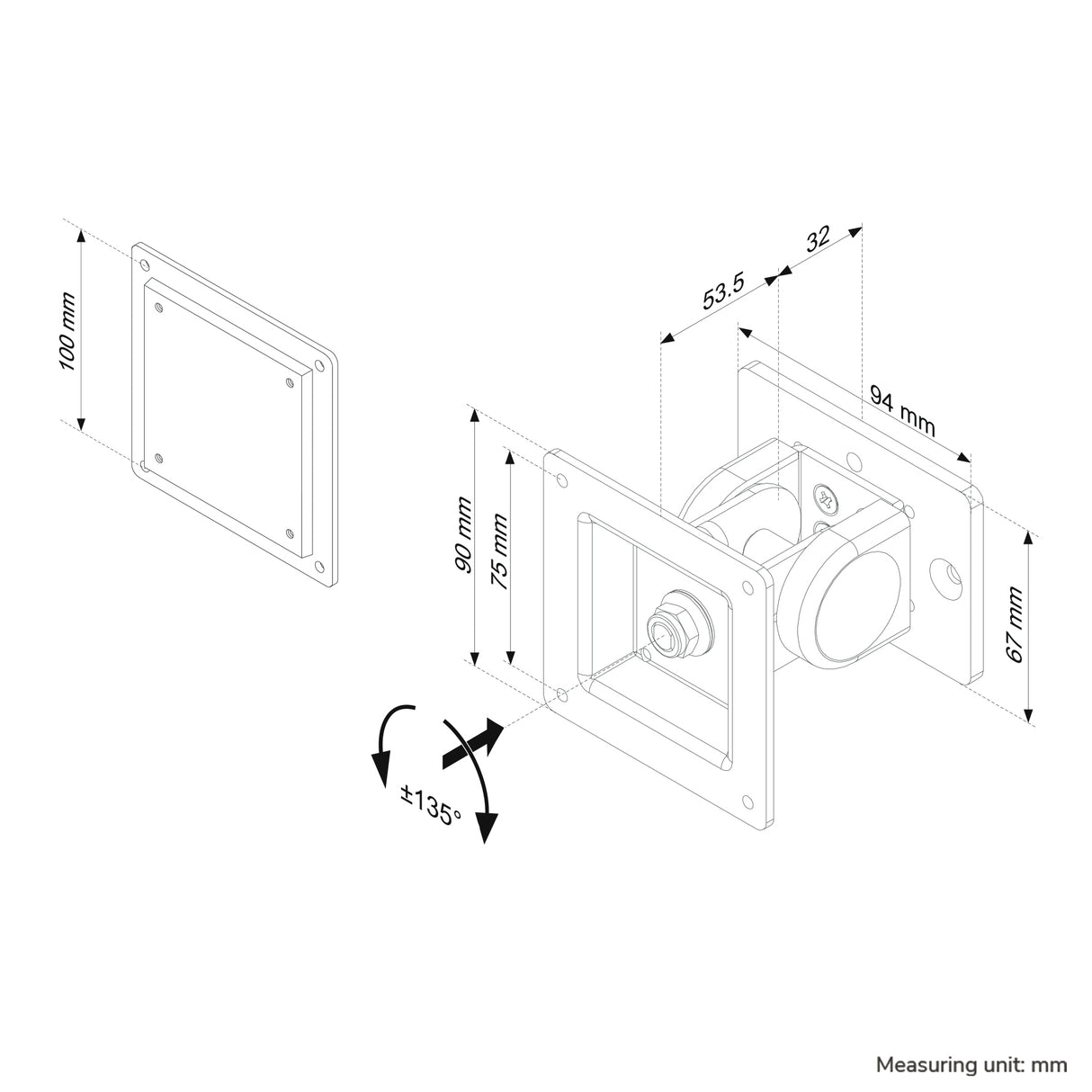 Neomounts toolbar mount