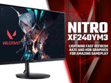 Acer XF0 Nitro XF240YM3biiph 23.8-inch Full HD 180Hz Gaming Monitor